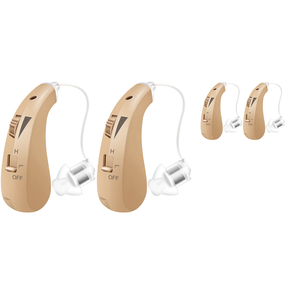 BTE Rechargeable Hearing Aids (2 Pairs) – The Hearing Co.