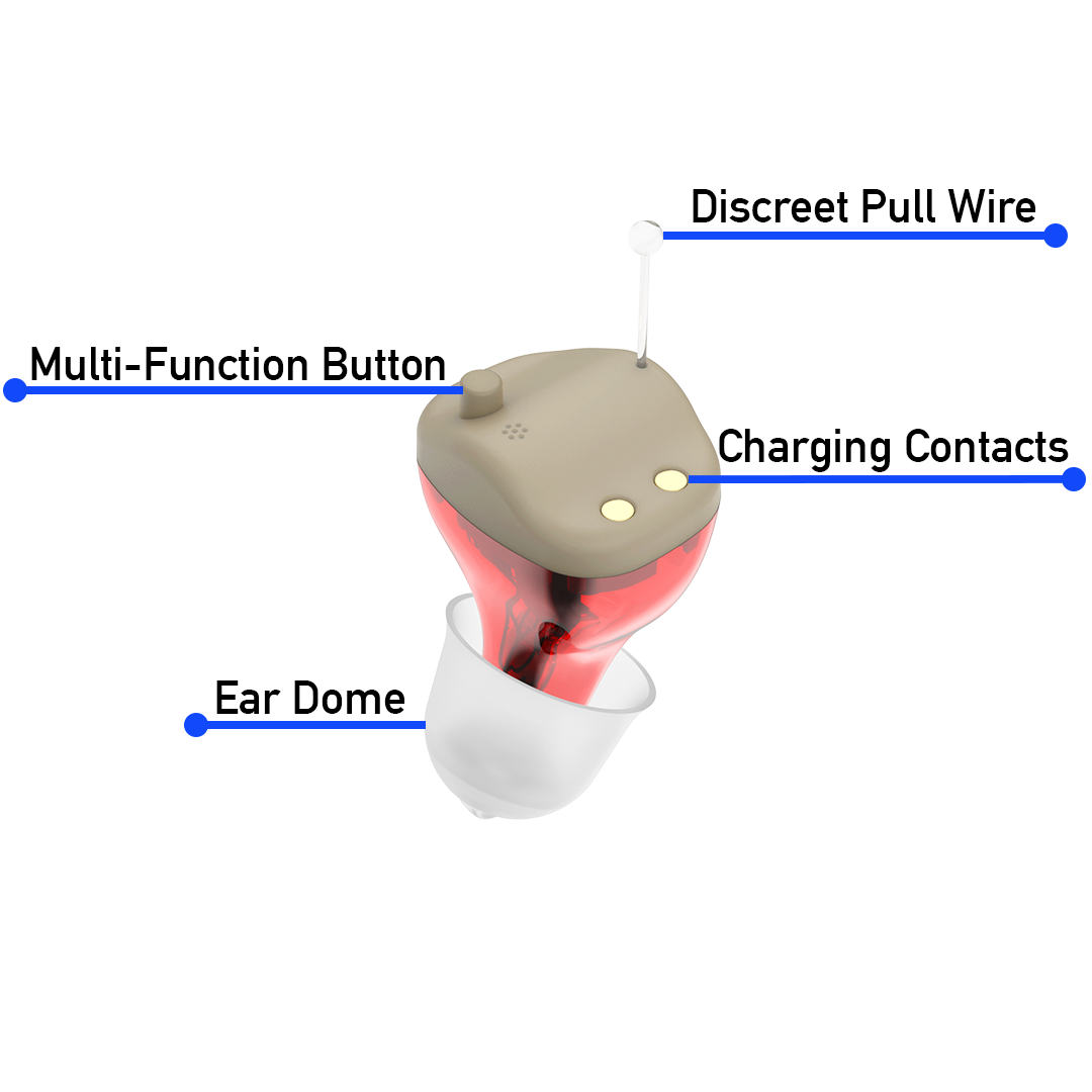 Micro CIC Digital Rechargeable Hearing Aids (Pair)