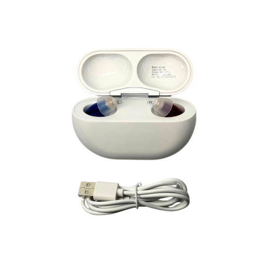Extra Charging Case & Cable (Micro CIC App Controlled Hearing Aids)