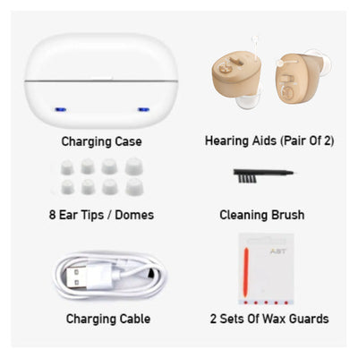 Micro CIC Rechargeable Hearing Aids v2 (Pair)